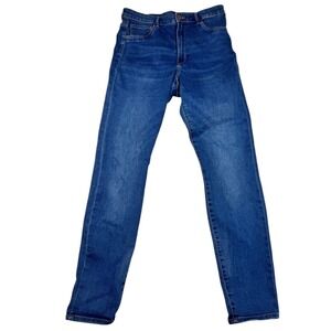 H&M &Denim Jeggings Jeans Womens Size 32 High Waist Stretch Blue‎ Denim